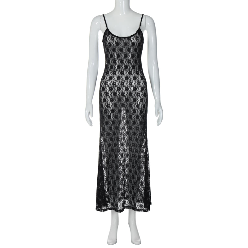 Maxi vestido encaje