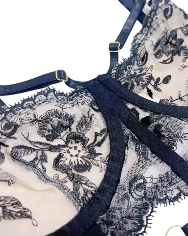Set Daikiri — encaje bordado