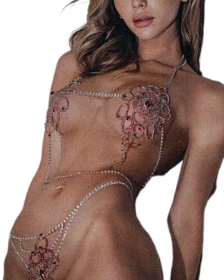 Bikini princesa plateado