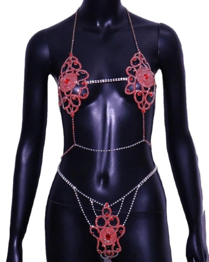 Bikini princesa plateado
