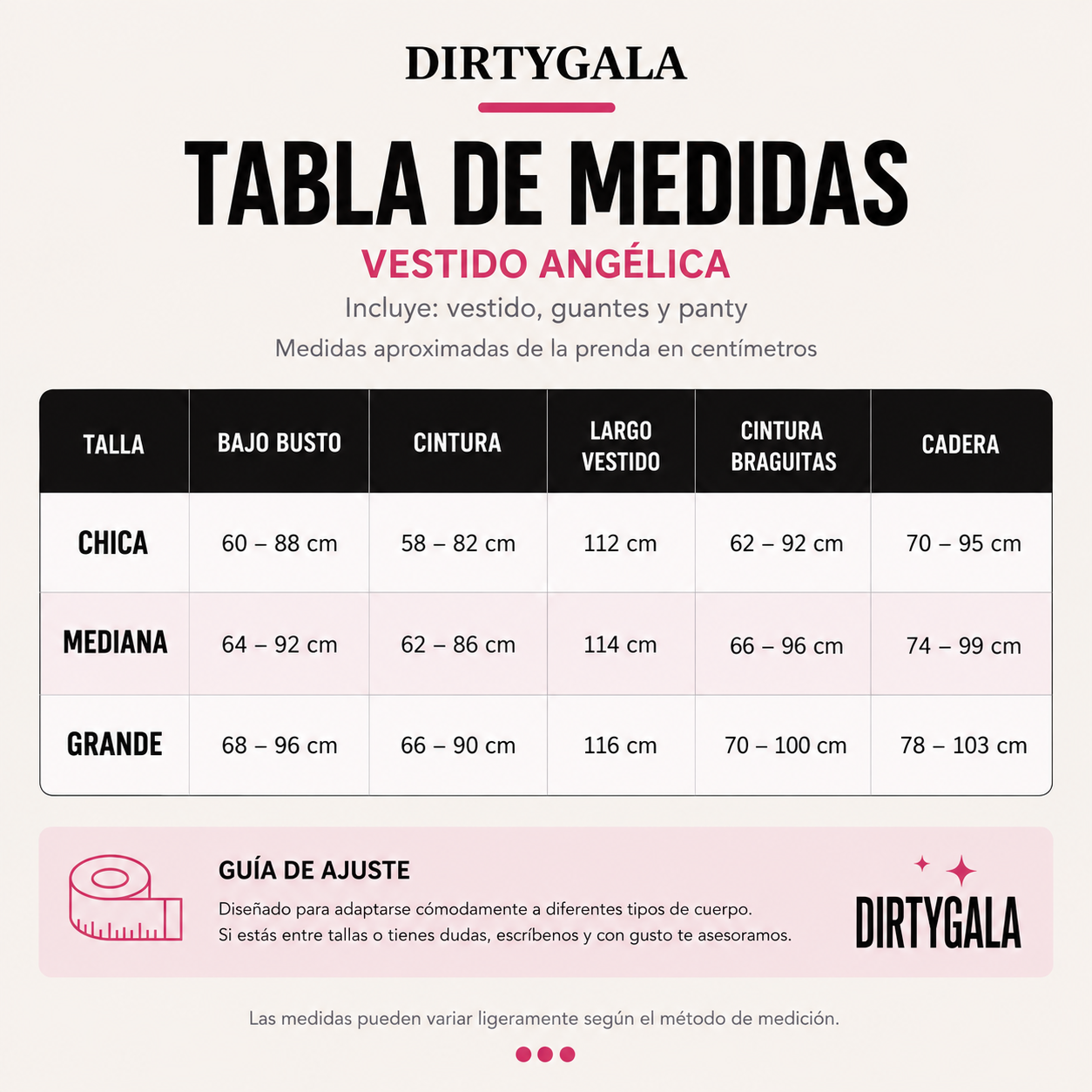 Vestido Angélica — malla transparente que se transparenta a propósito, con guantes y panty.